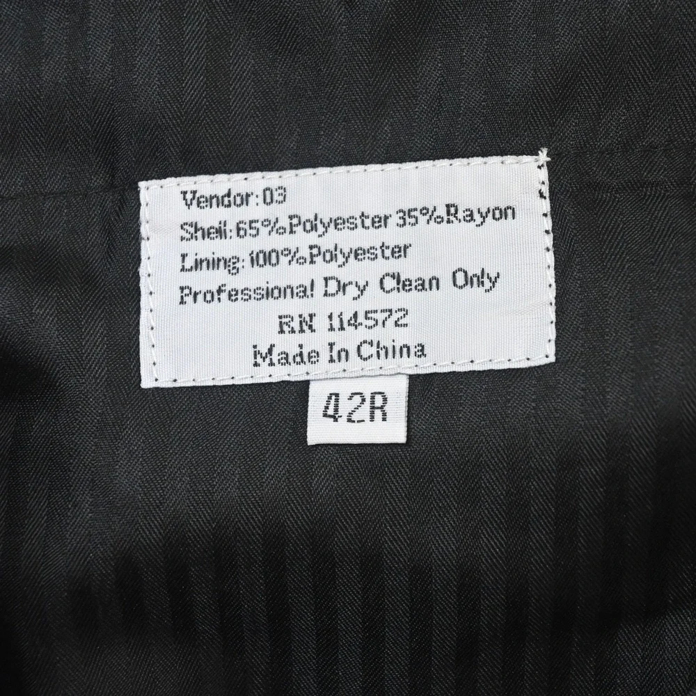 Vinci 48R 40x30 Silver Night‎ Skyline Mens Jacket Pants Suit